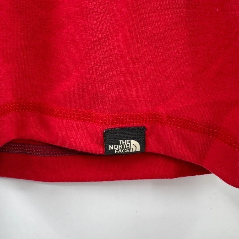 The North Face Polo Shirt Men's Medium Red 2 Tone Flash Dry Short Sleeve